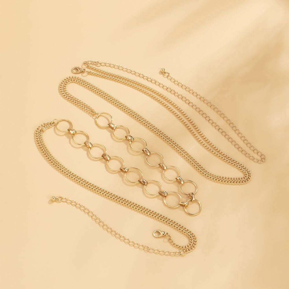Gorgeous Gold Layered Chains Body Jewelry - Picture 4 of 6